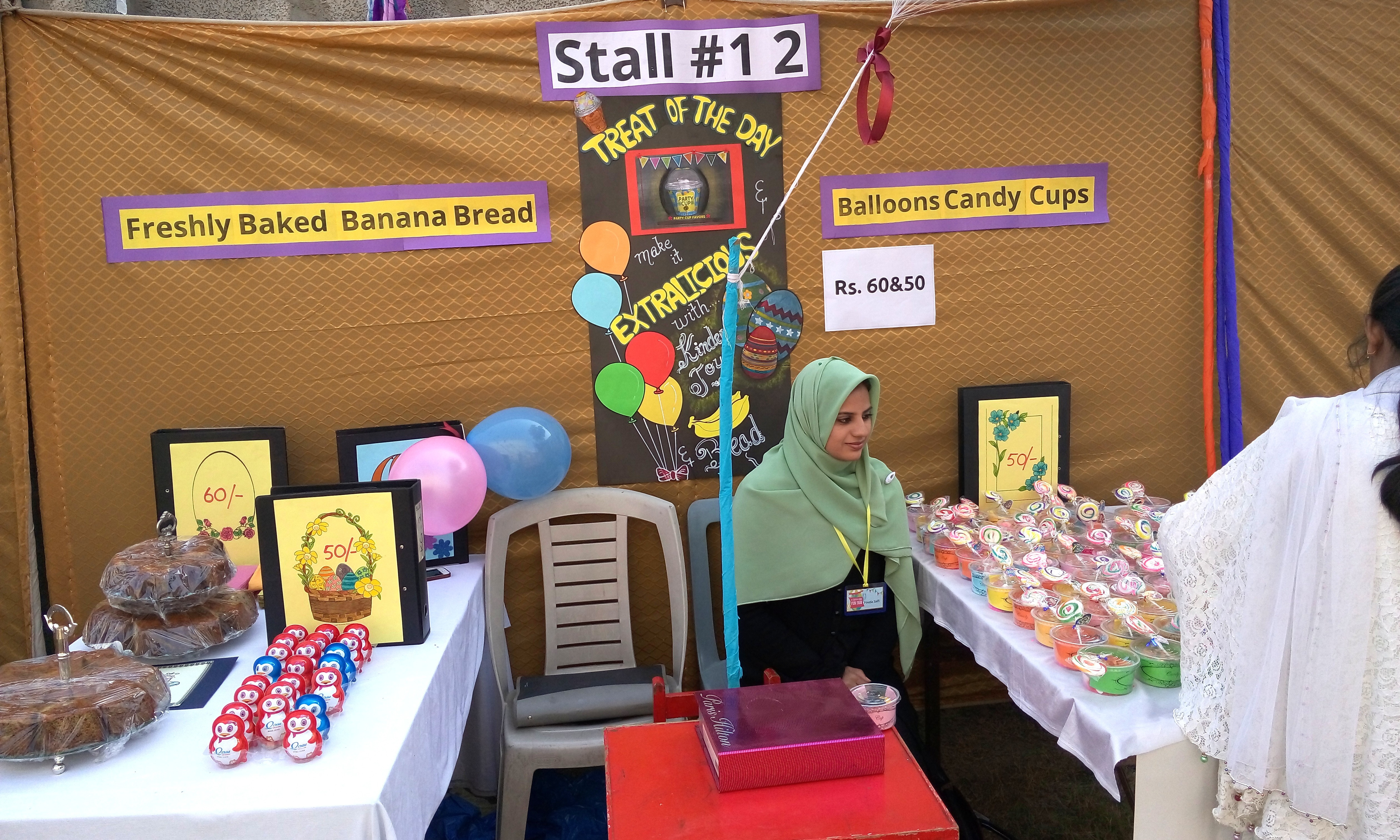 Stall 12 - Freshly Baked Banana Bread, Balloons & Candy Cups